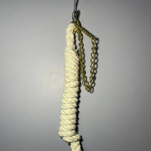 White Horse Lead Rope with Chain